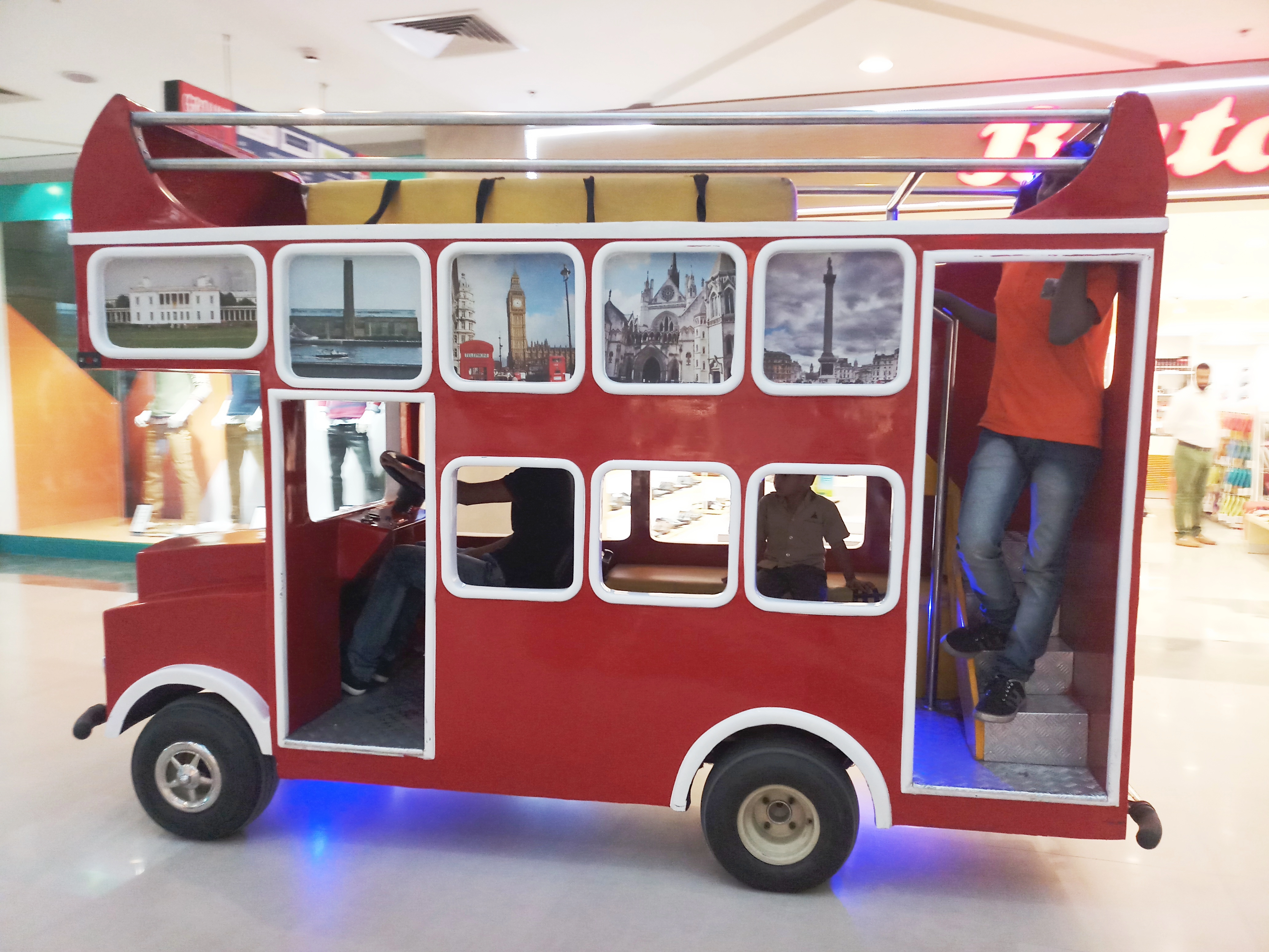 london bus at kumar pacific